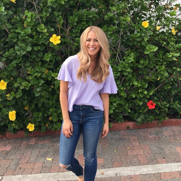 Lavender Cotton Spring Blouse - Picture 8 of 8